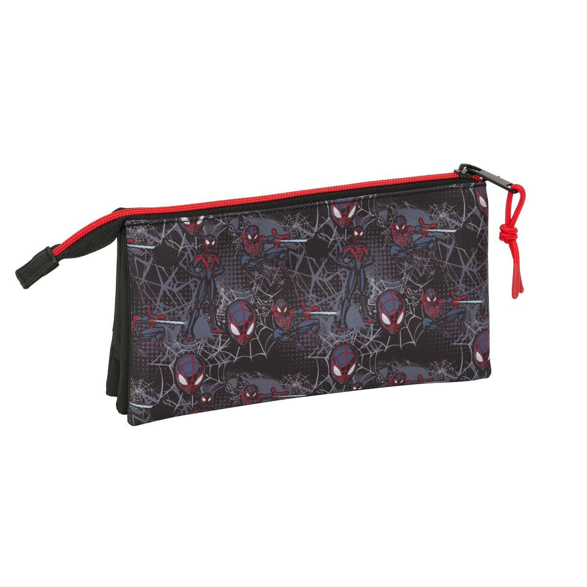 Portatodo Spider-Man Negro 22 x 12 x 3 cm