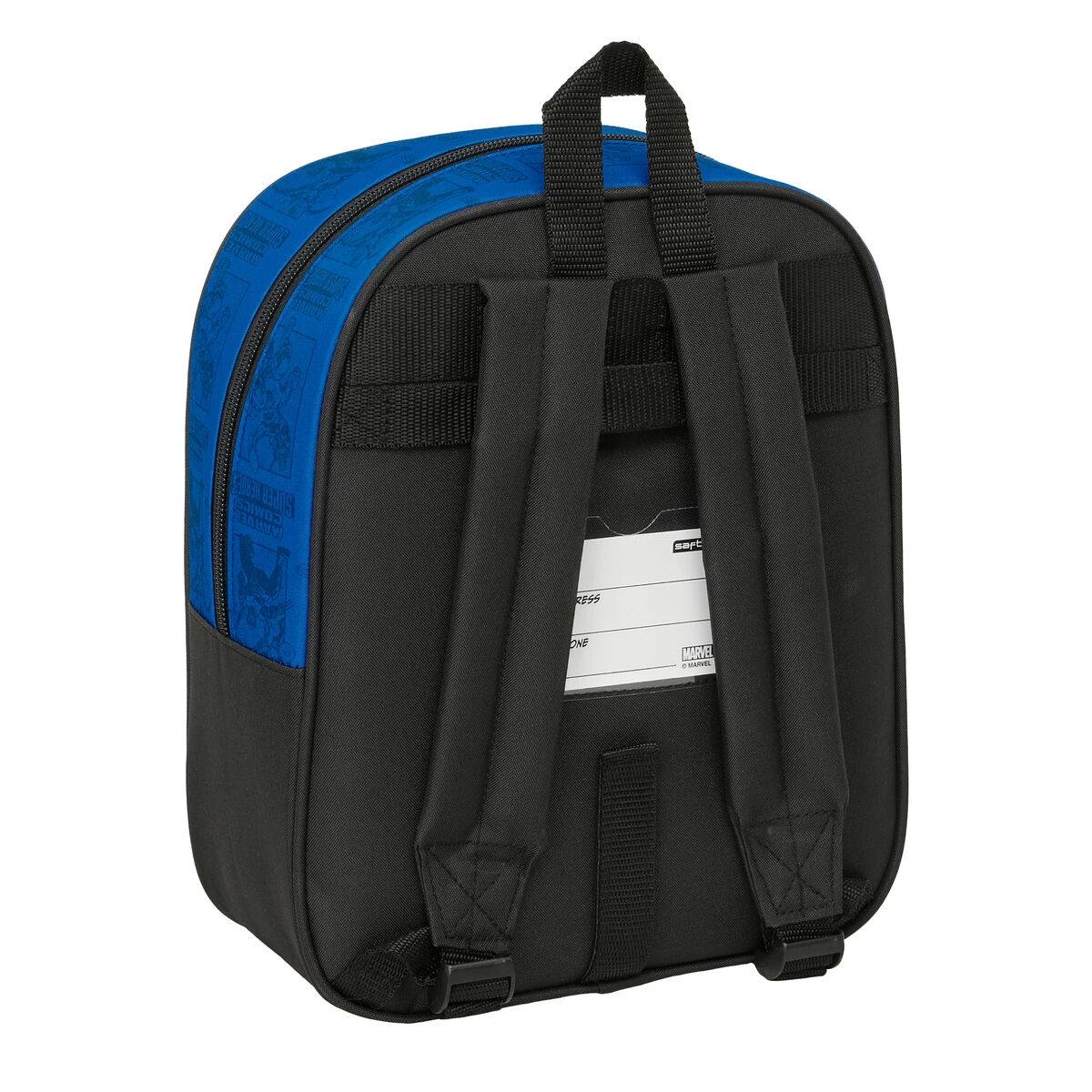 Mochila Escolar The Avengers Azul Negro 22 x 27 x 10 cm