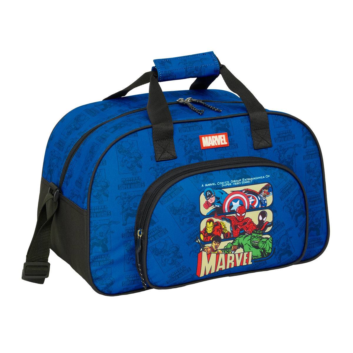 Bolsa de Deporte The Avengers Azul Negro 40 x 24 x 23 cm