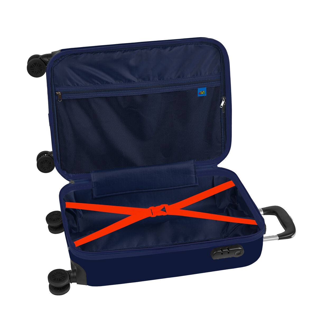 Maleta de Cabina Super Mario super mario Rojo Azul marino 20'' 20 L 34,5 x 55 x 20 cm