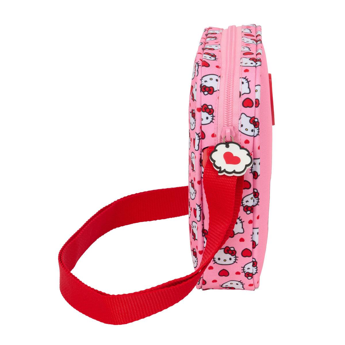 Bolso Bandolera Hello Kitty Rosa 16 x 18 x 4 cm