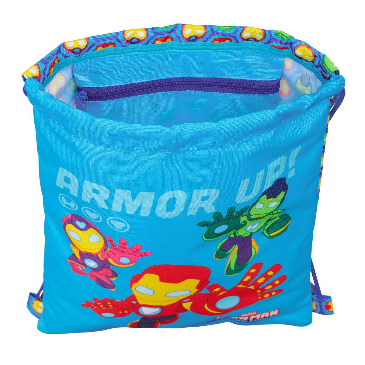 Bolsa Mochila con Cuerdas Iron Man Multicolor 26 x 34 x 1 cm