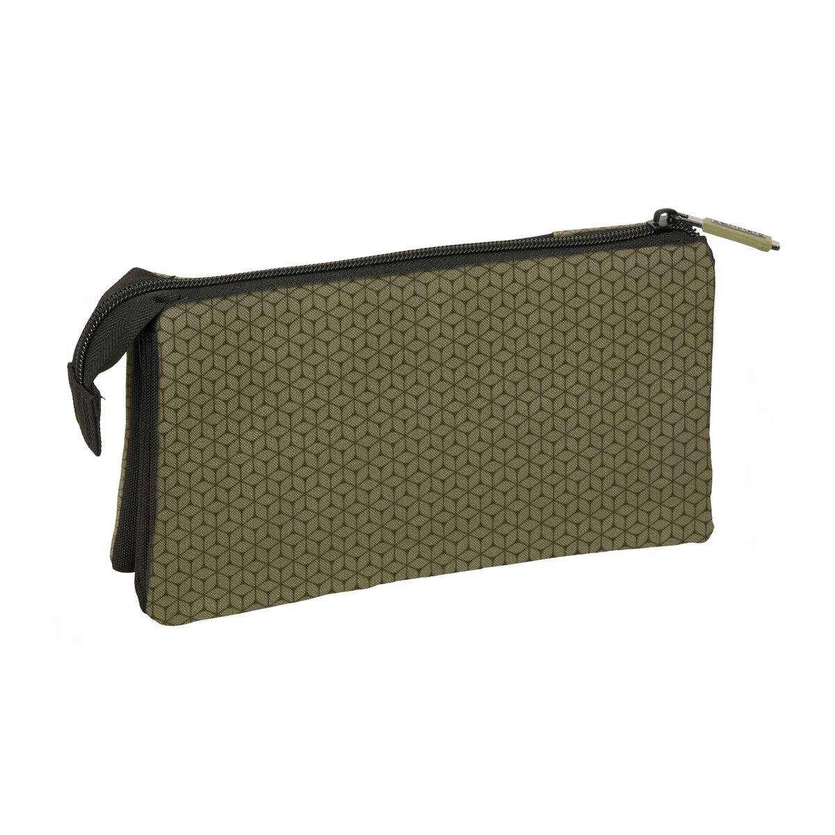 Mochila Escolar Munich West Negro Verde 22 x 12 x 3 cm