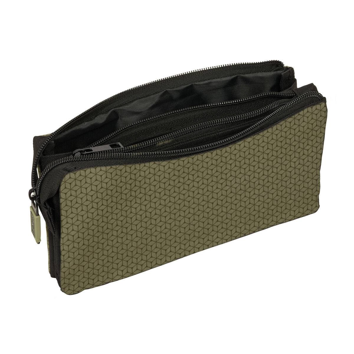 Mochila Escolar Munich West Negro Verde 22 x 12 x 3 cm