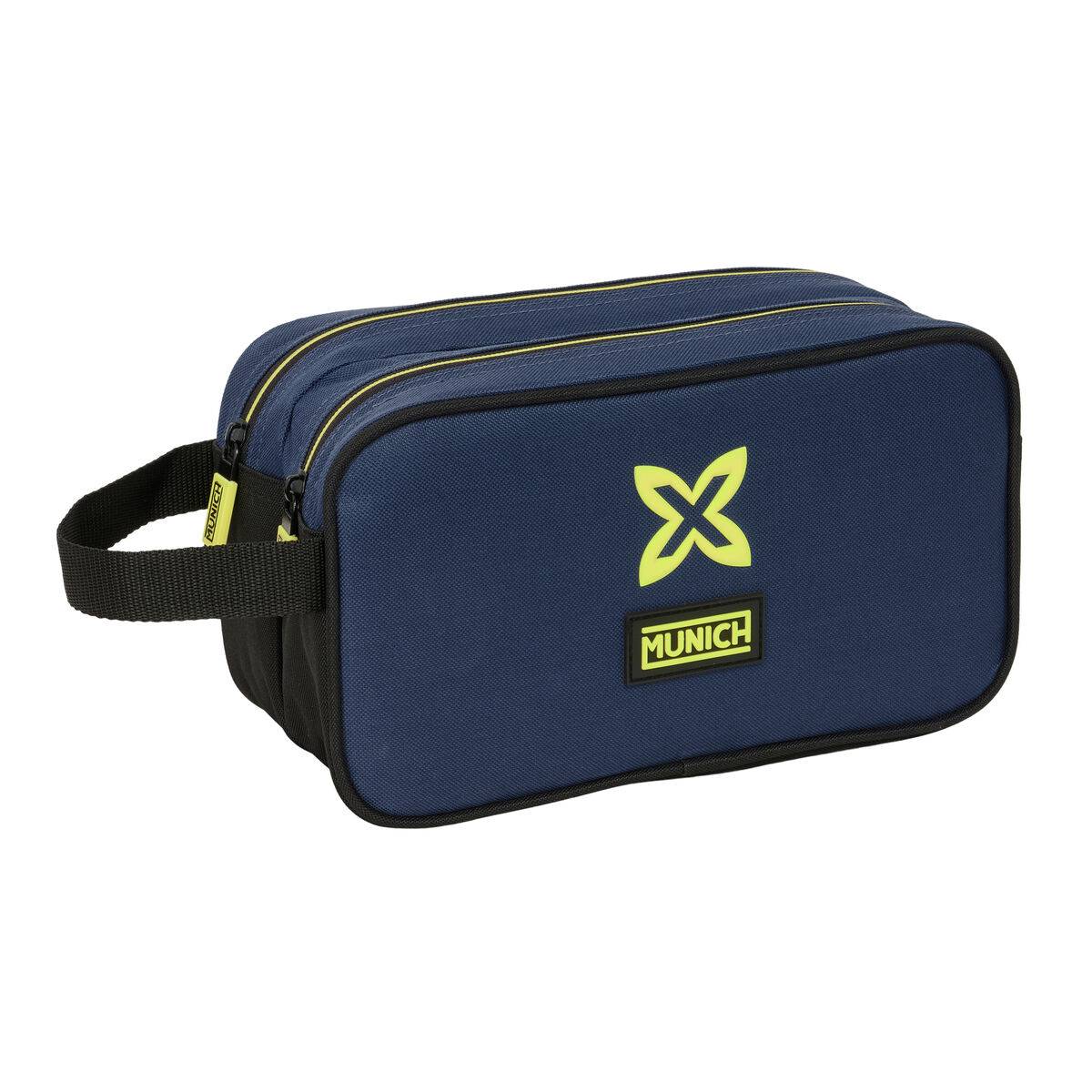 Neceser de Viaje Munich Track Azul Negro 26 x 15 x 12.5 cm