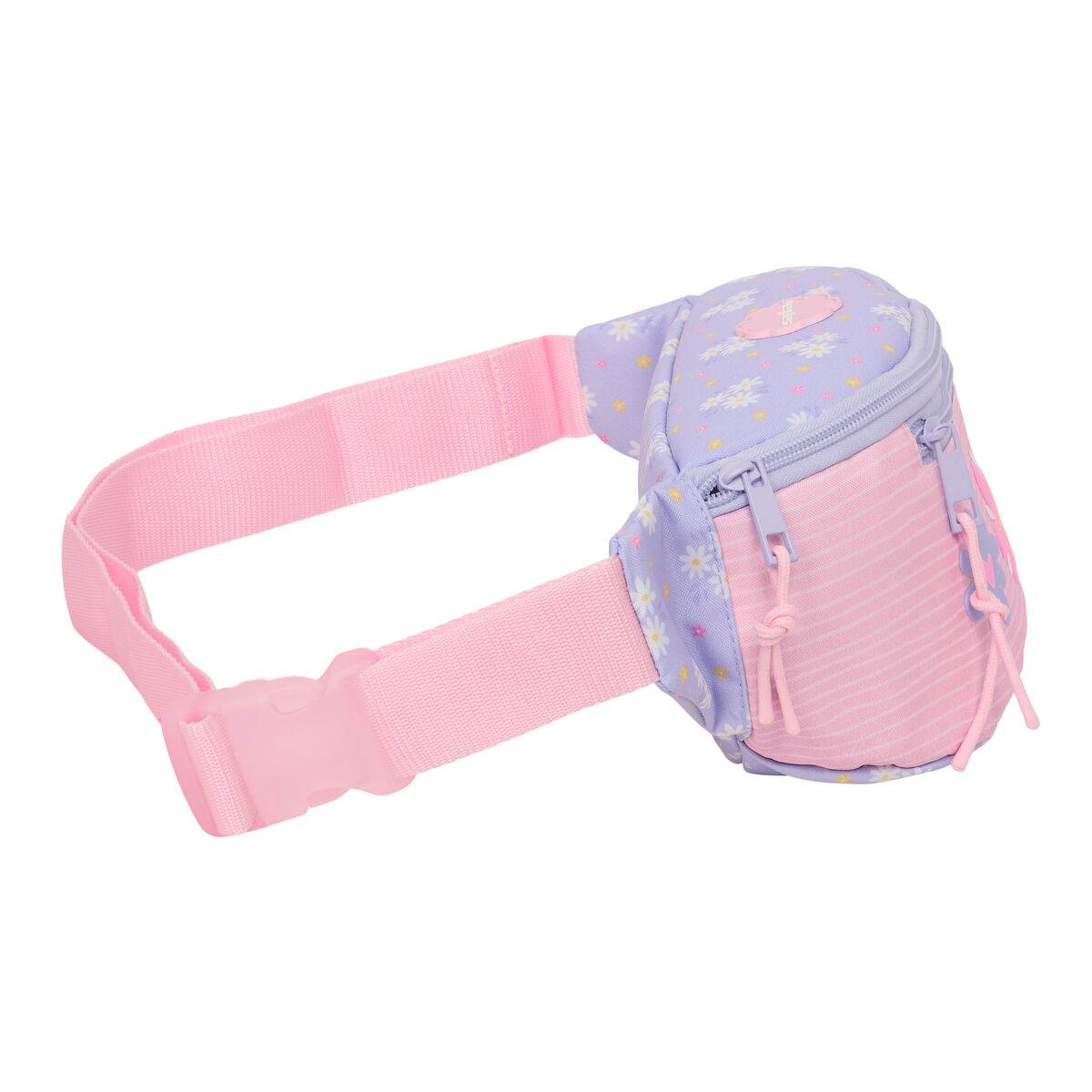 Riñonera Safta Bouquet Rosa Lila 23 x 12 x 9 cm