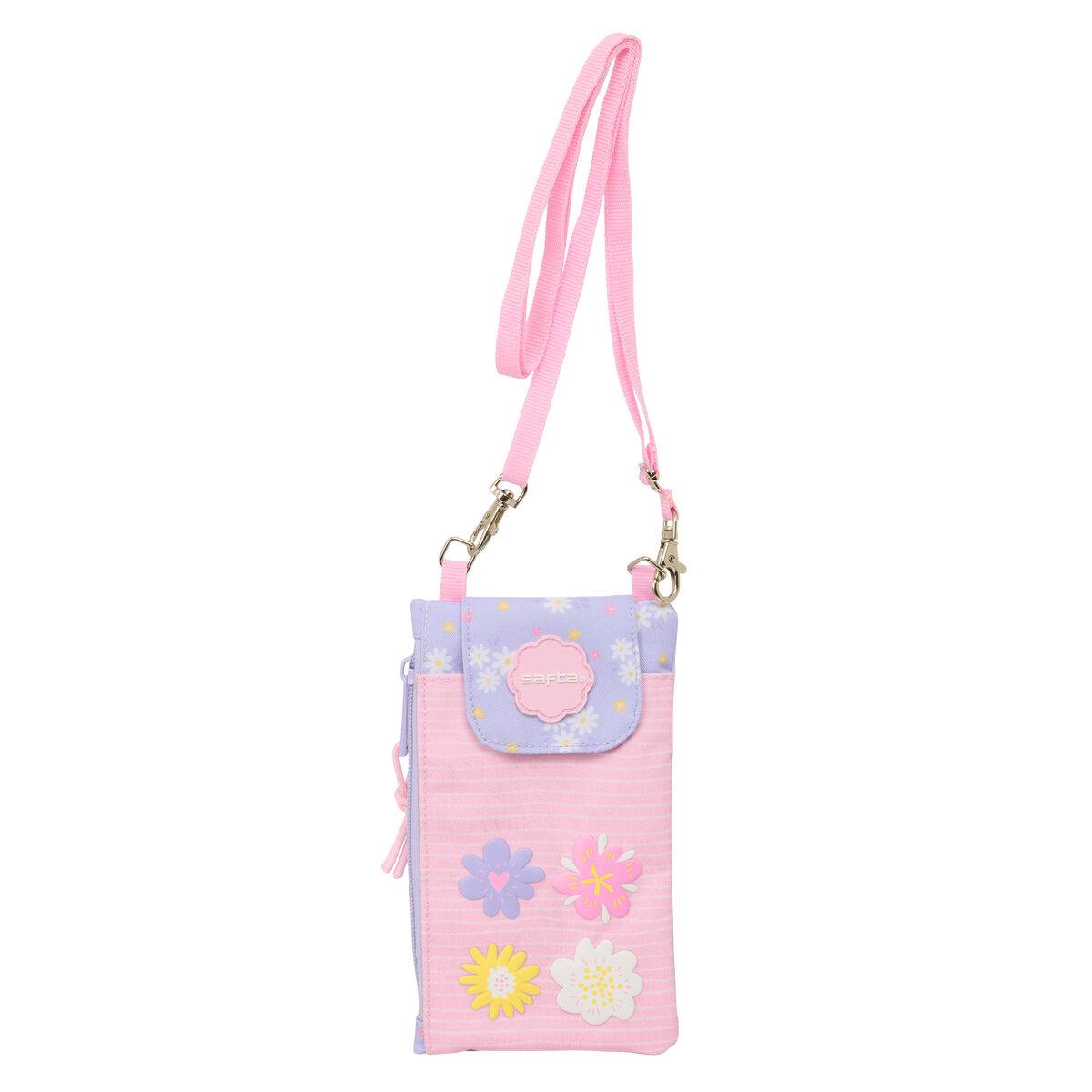 Monedero Safta Bouquet Rosa Lila