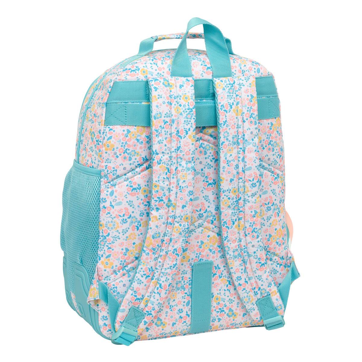 Mochila Escolar Moos Fiori Multicolor 32 x 42 x 15 cm