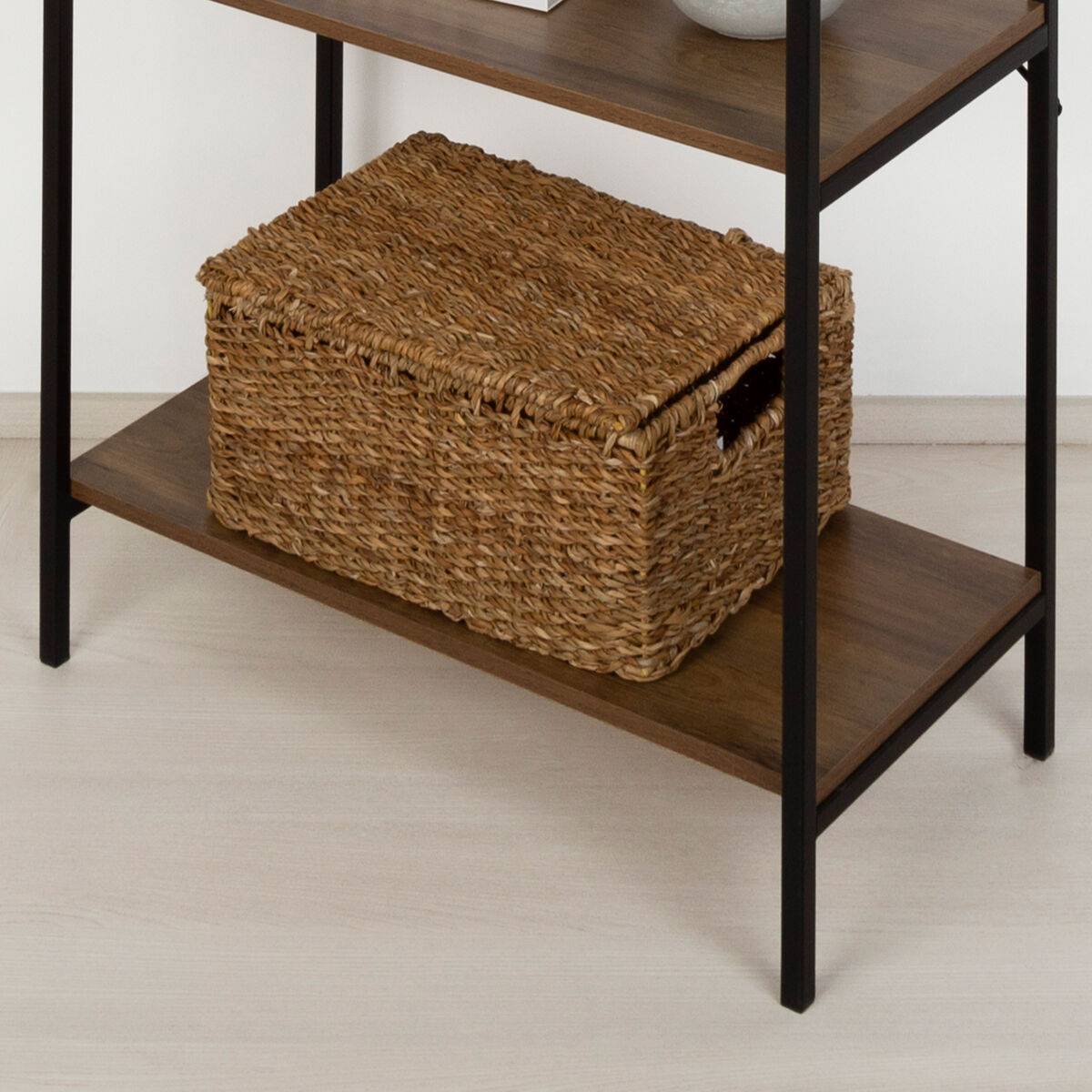Estantería Max Home Hierro Madera MDF 4 Estantes 60 X 120 X 30 CM