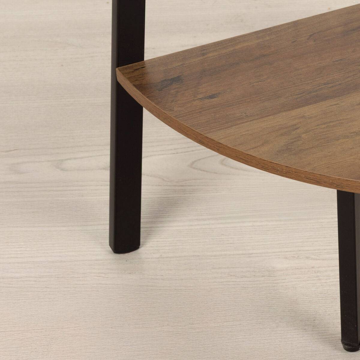 Estantería Max Home Negro Hierro Madera MDF 5 Estantes 35 x 160 x 35 cm