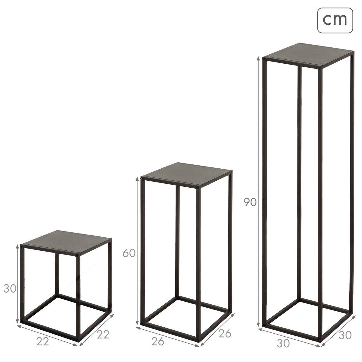 Juego de 3 Mesitas Max Home 30 x 90 x 30 cm