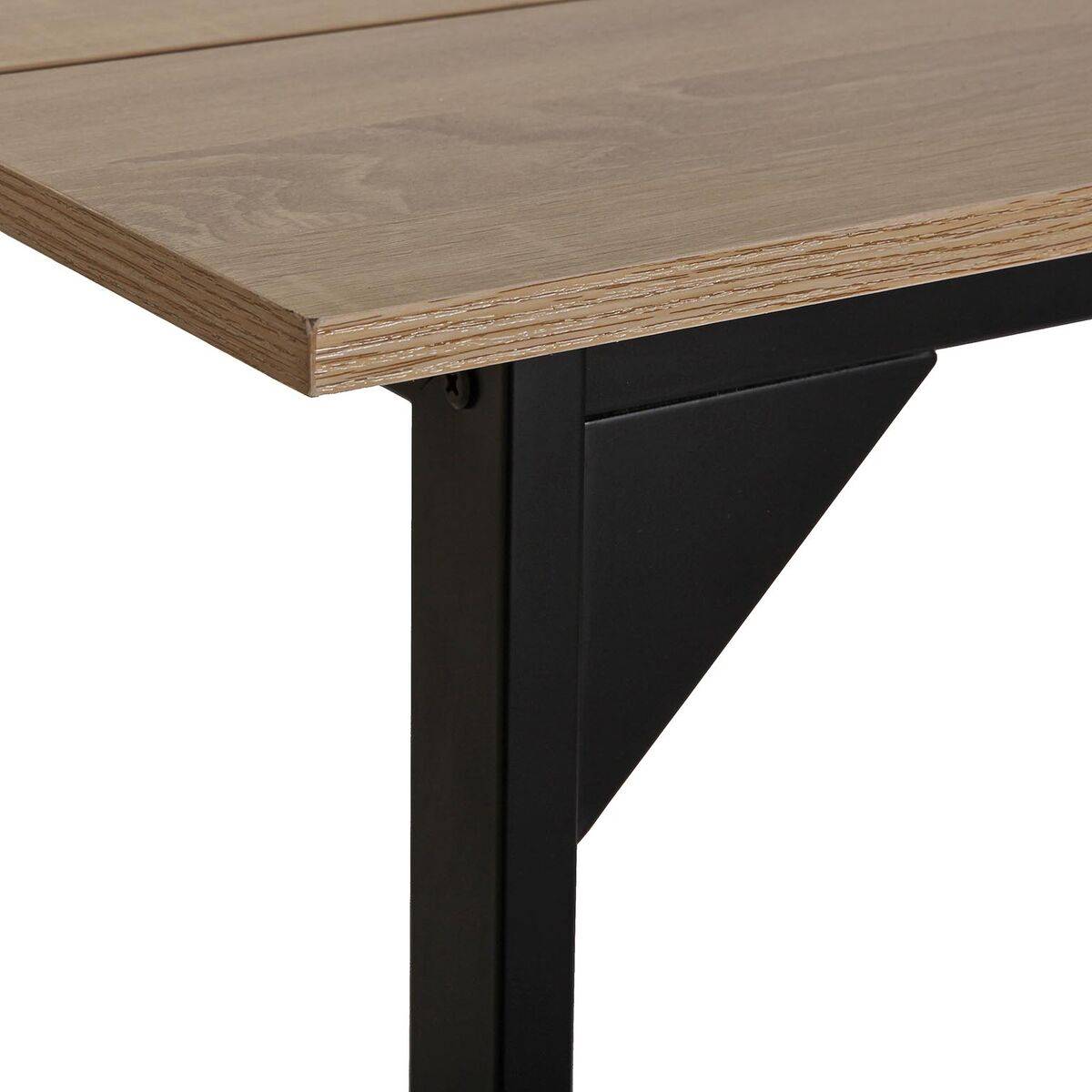 Mesa de Comedor Versa Collins Metal Melamina Madera MDF 75 x 80 x 164,5 cm