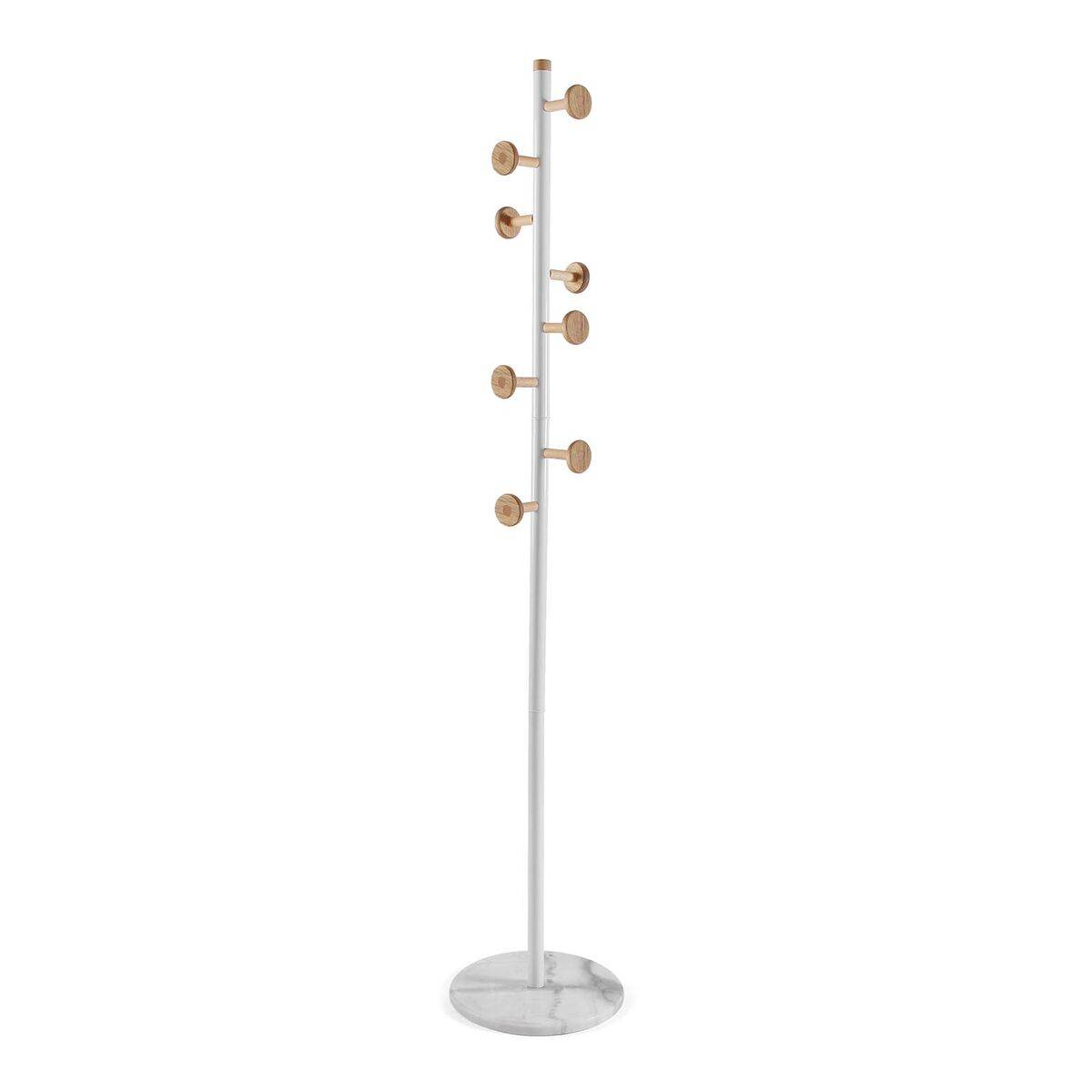 Perchero de Pie Versa Blanco Madera Metal 34,5 x 180 x 34,5 cm