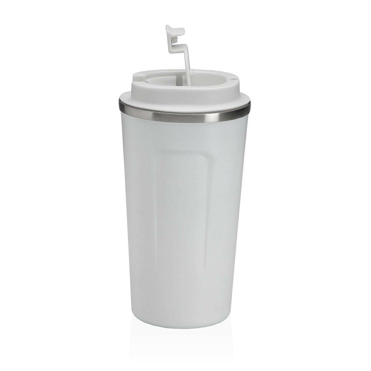 Vaso con Tapa Versa Blanco Acero Polipropileno 510 ml