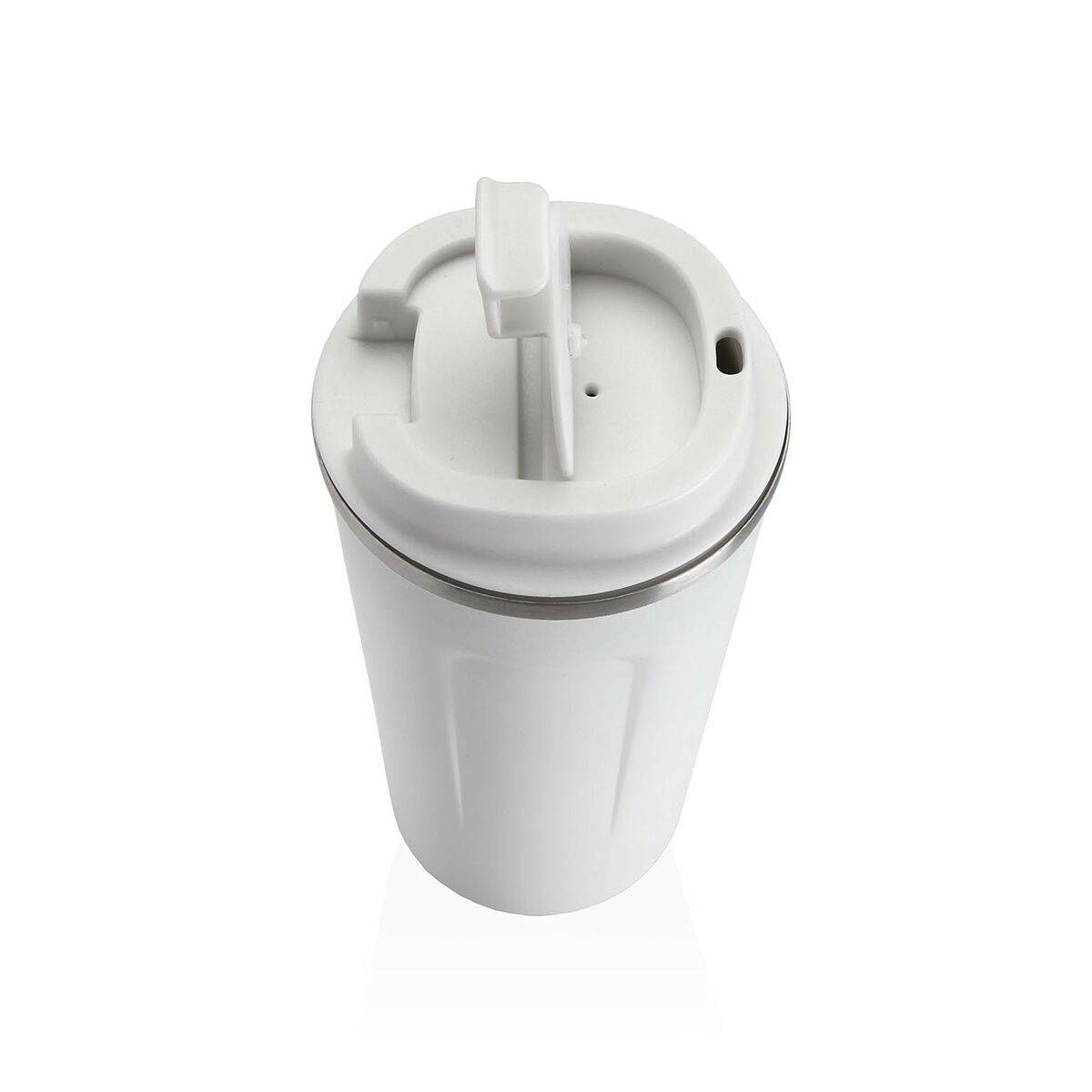 Vaso con Tapa Versa Blanco Acero Polipropileno 510 ml