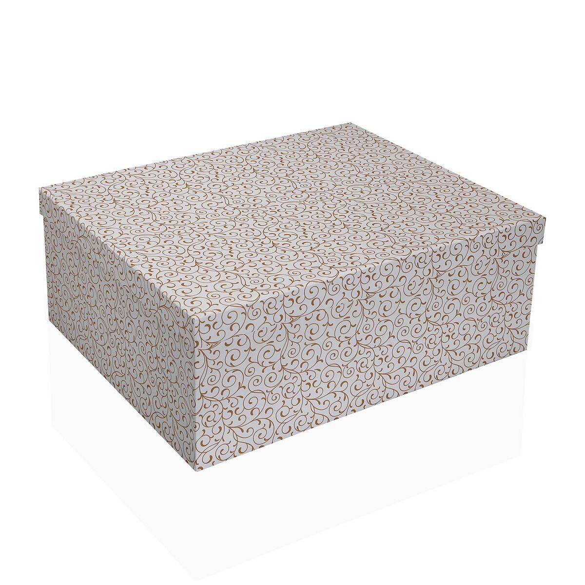 Juego de Cajas Decorativas Versa Serpentine Cartón (15 Piezas)
