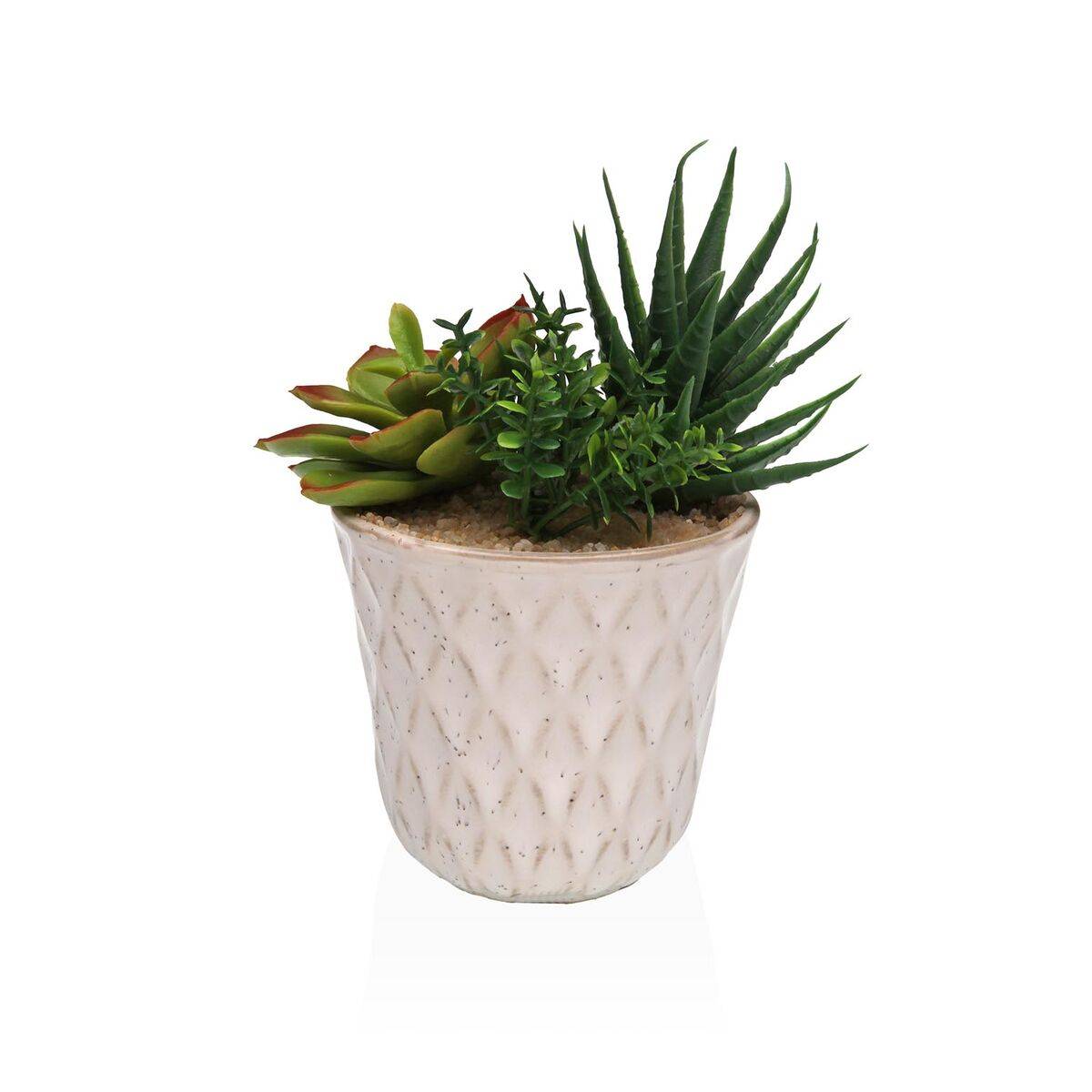 Planta Decorativa Versa Cerámica Plástico Fusion Suculenta 7,8 X 14 X 7,8 CM