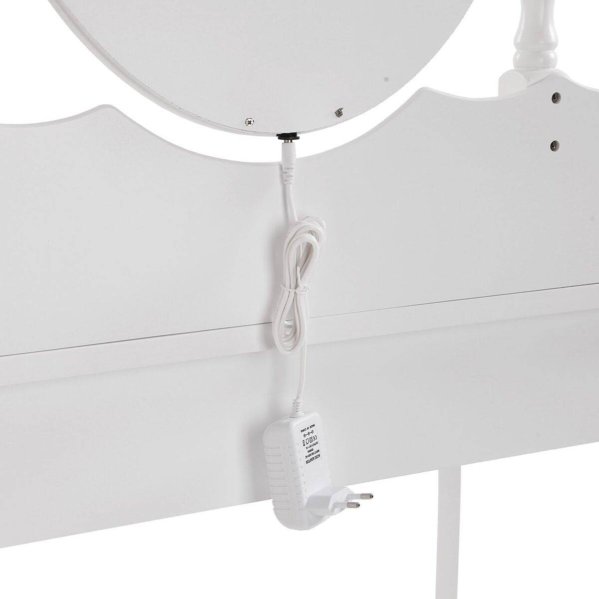 Tocador Versa Blanco Madera Cristal Madera MDF 40 X 144 X 90 CM