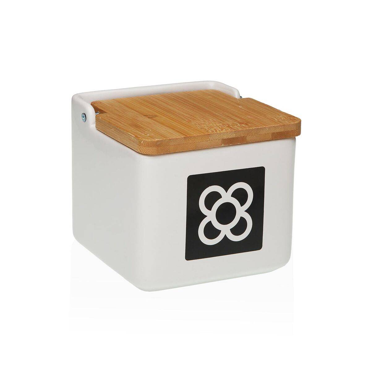 Salero con Tapa Versa Cerámica 12,2 x 11,5 x 12,2 cm
