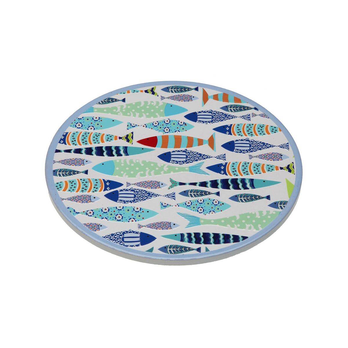 Salvamantel Versa Corcho Cerámica Peces 20 X 0,6 X 20 CM
