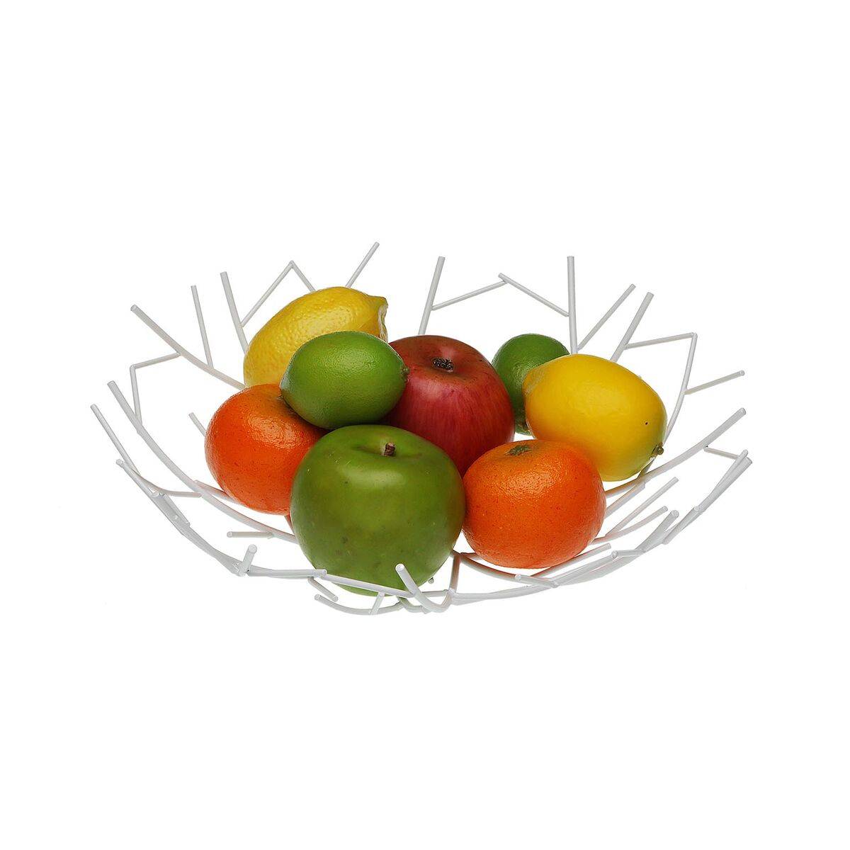 Frutero Versa Blanco Metal Acero 30 x 9 x 30 cm