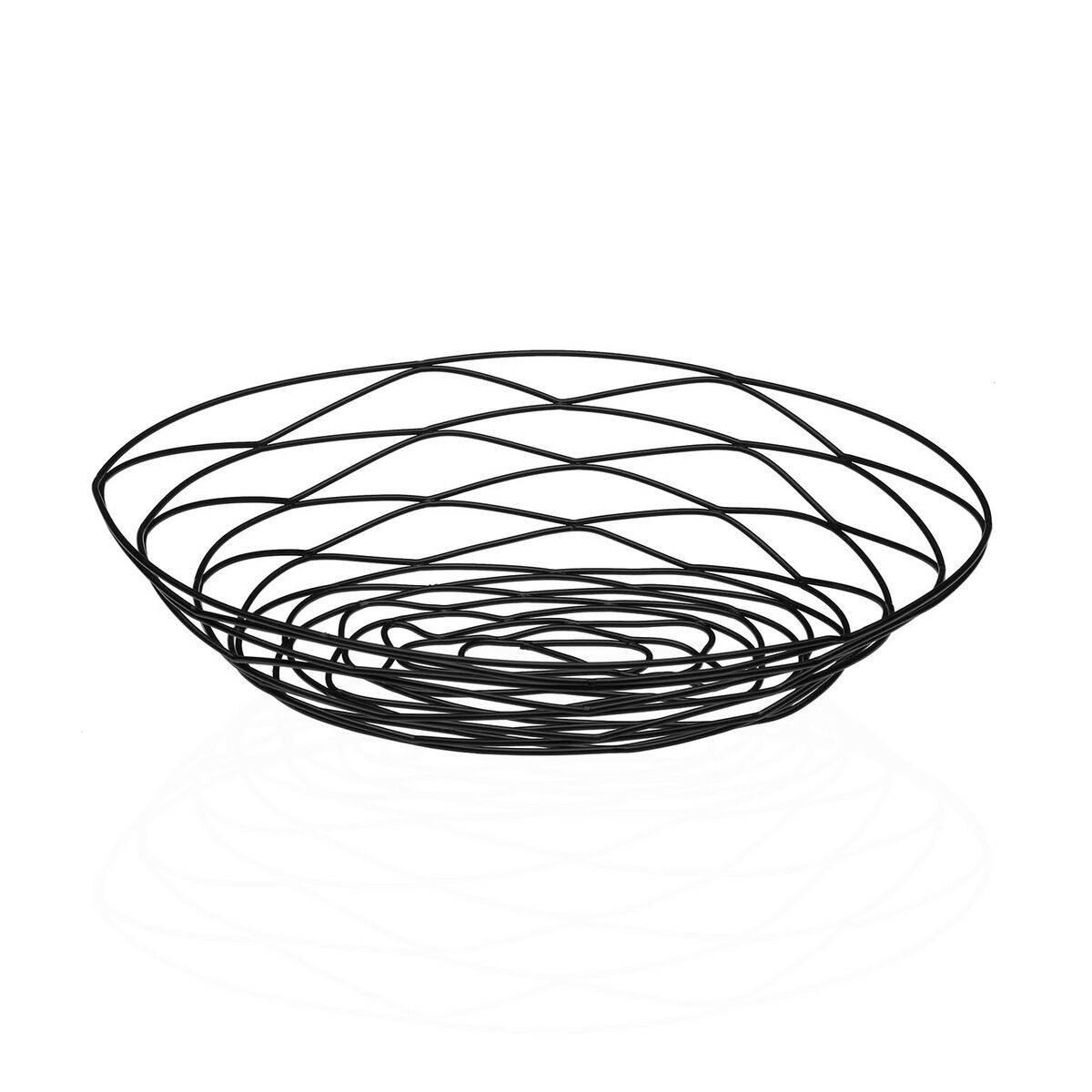 Frutero Versa Negro Metal Acero 23 X 7 X 31 CM