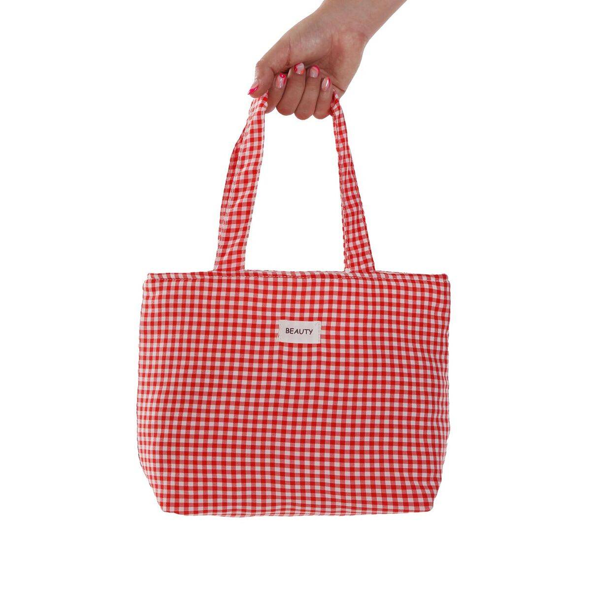 Bolso Mujer Versa Vichy Rojo 9 x 22 x 23 cm
