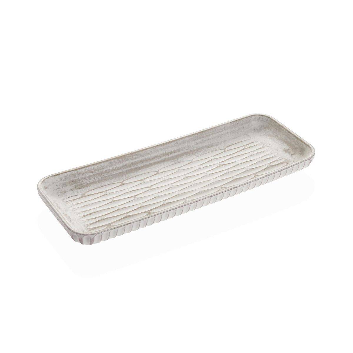 Centro de Mesa Versa Blanco Madera MDF 15,5 X 6,5 X 40 CM