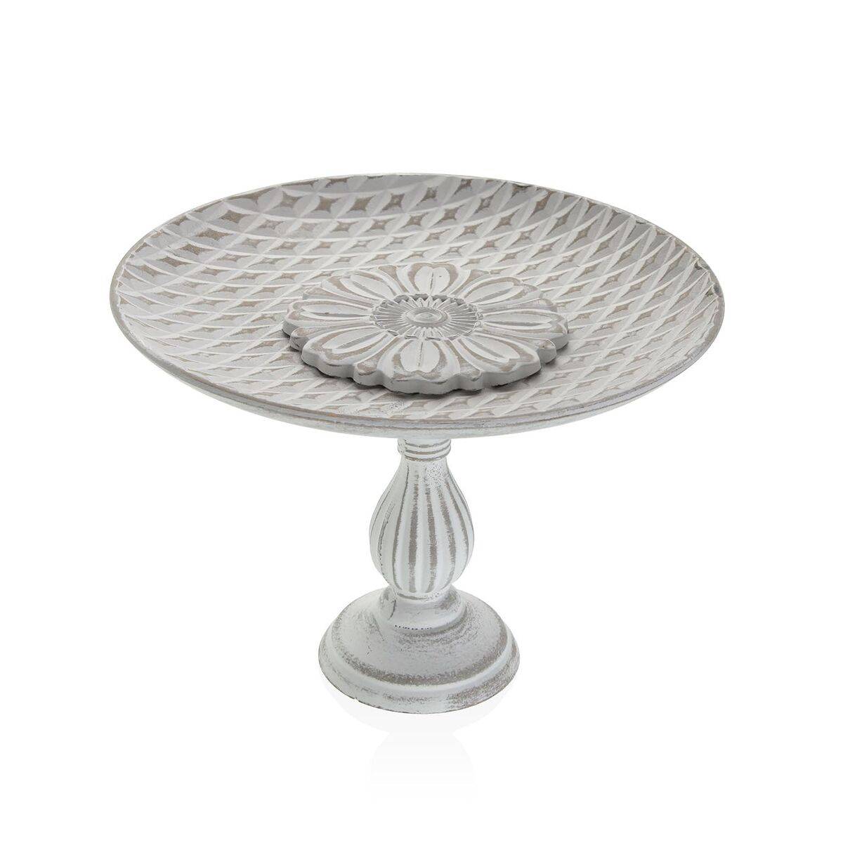 Centro de Mesa Versa Blanco Madera MDF 30 X 14,5 X 30 CM