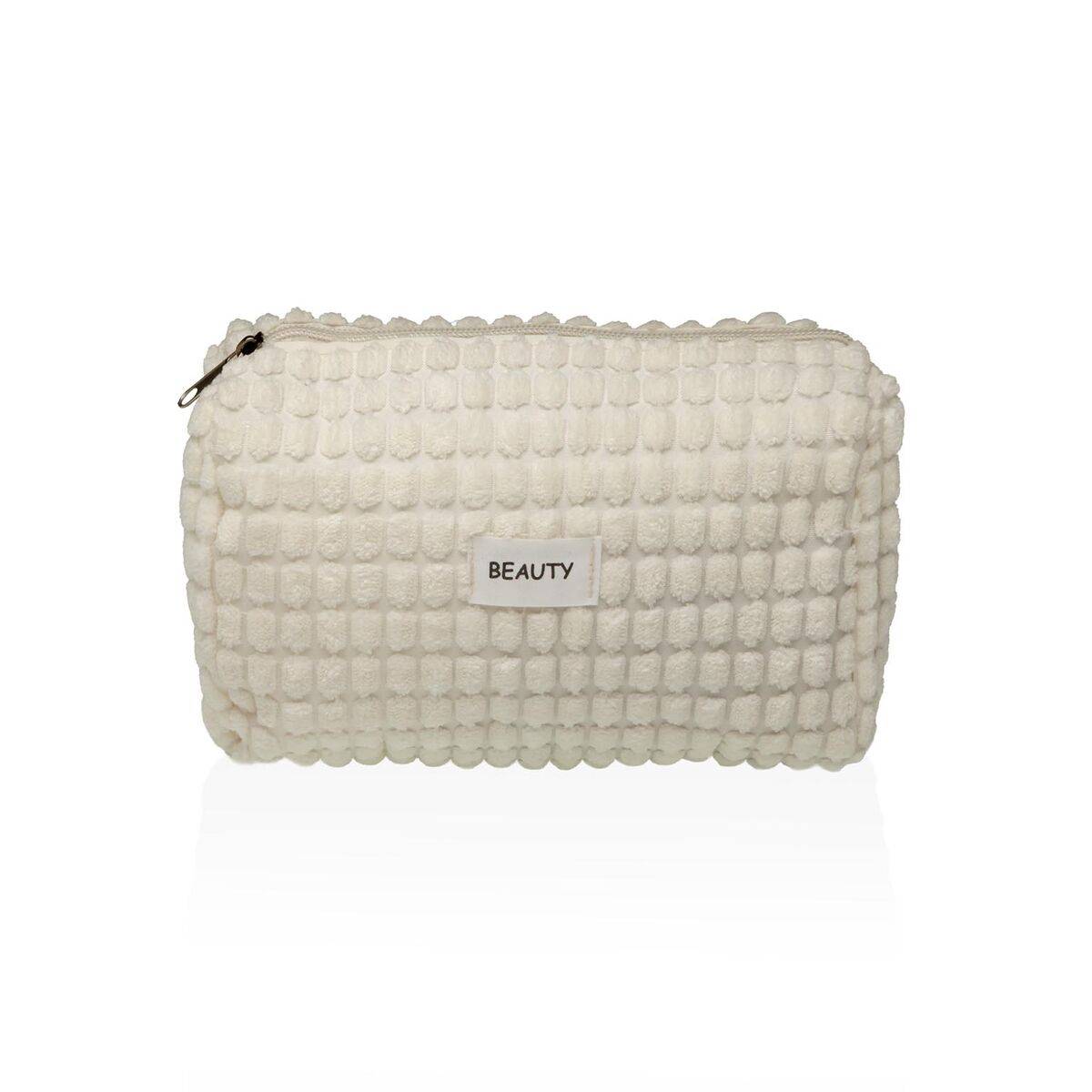 Neceser de Viaje Versa Corduroy Blanco Poliéster 8 x 11 x 18 cm