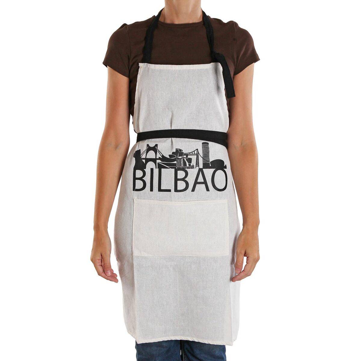 Delantal Versa Bilbao Nailon Poliéster Algodón 80 x 70 cm