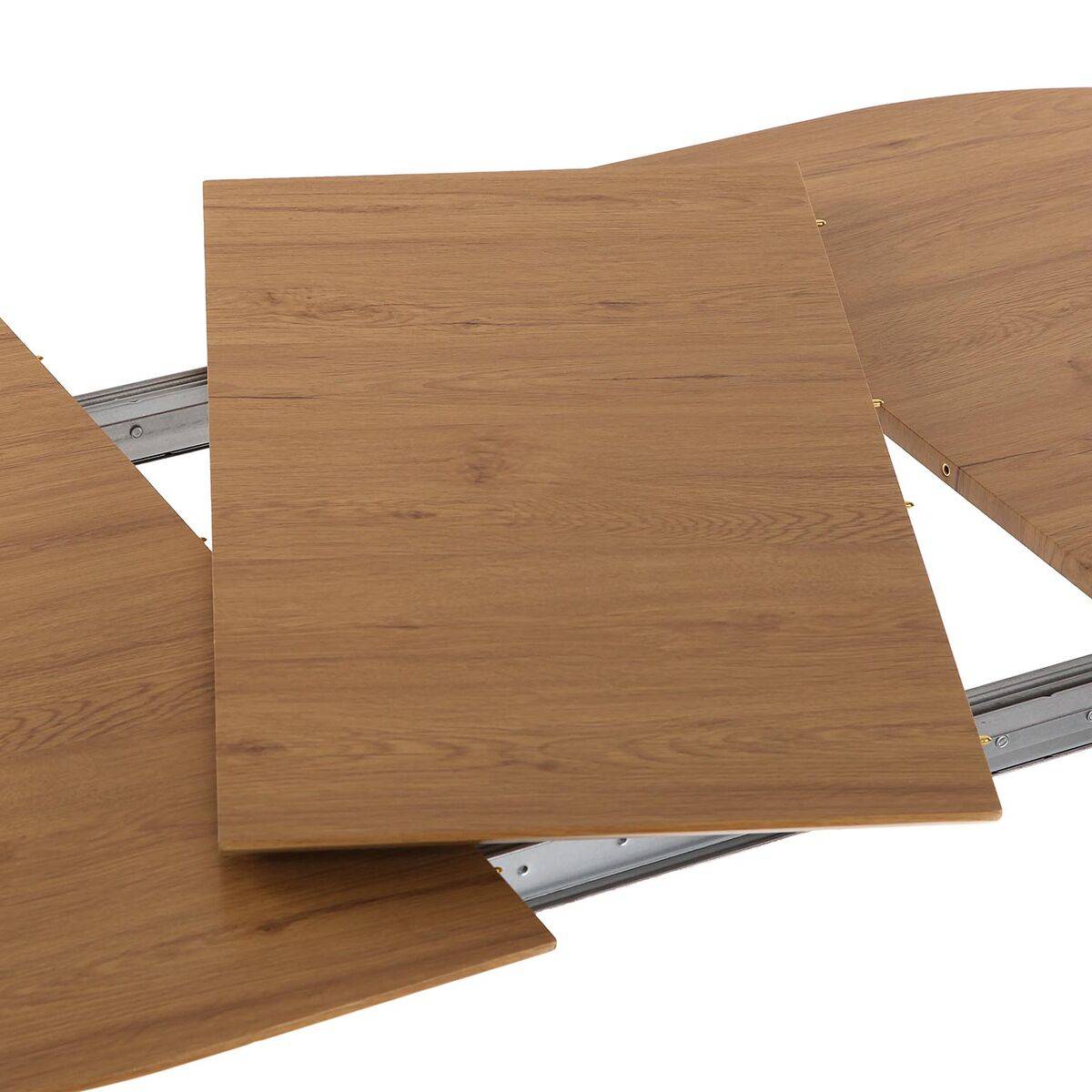 Mesa de Comedor Versa DOINYO Negro Metal Madera MDF 80 x 75 x 160 cm