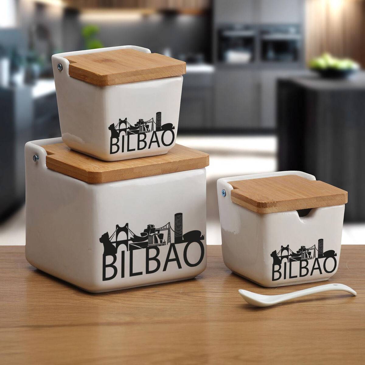 Azucarero Versa Bilbao Cerámica 8,8 x 8,5 x 8,8 cm