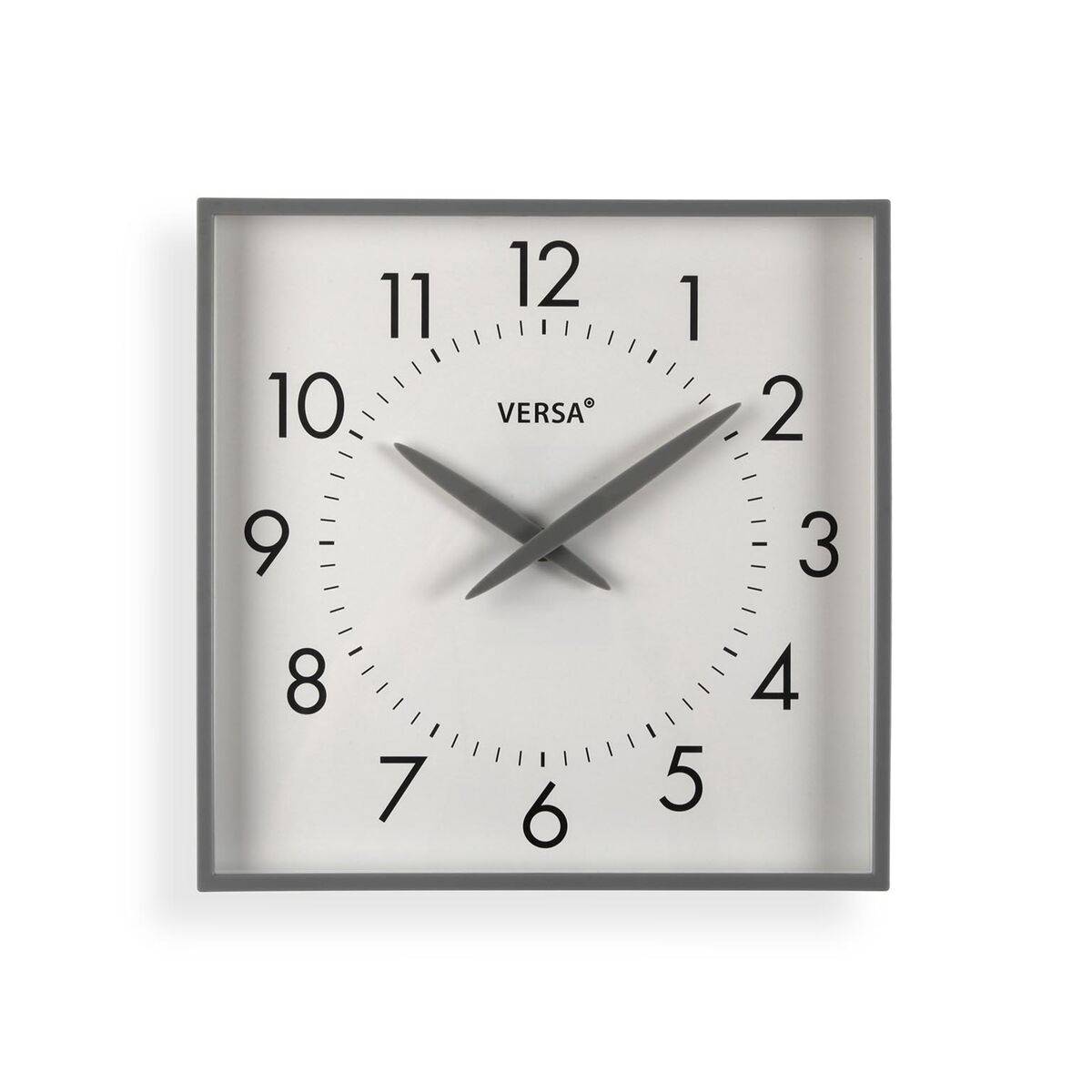 Reloj de Pared Versa Gris Plástico 4,1 X 28,3 X 28,3 CM