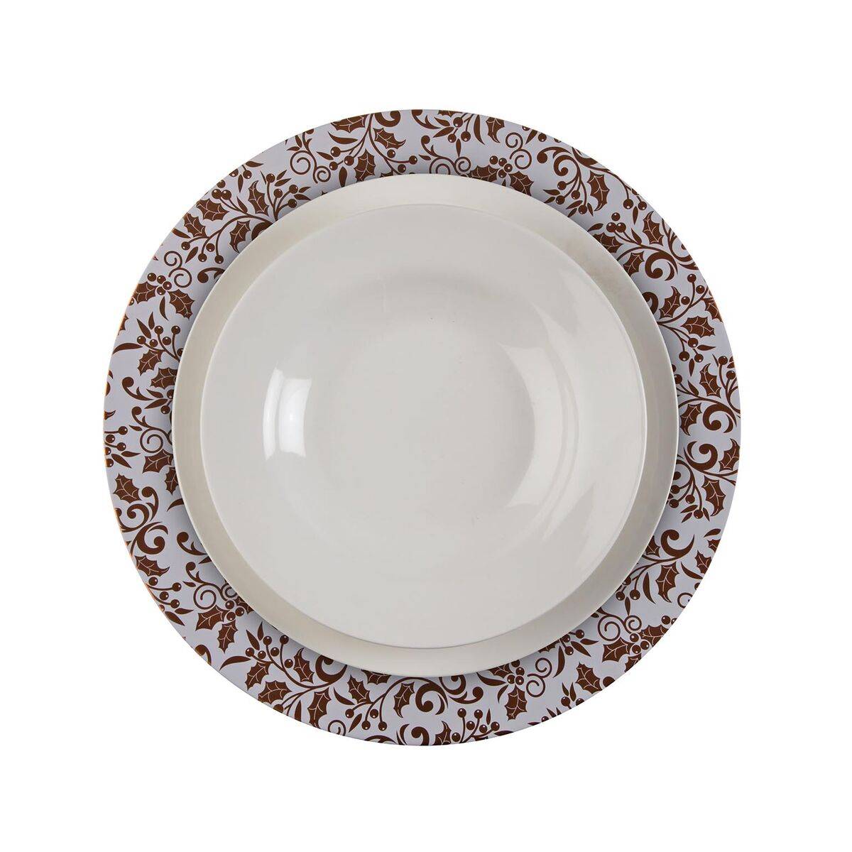 Bajo Plato Versa Aurea Metal 33 x 1,5 x 33 cm