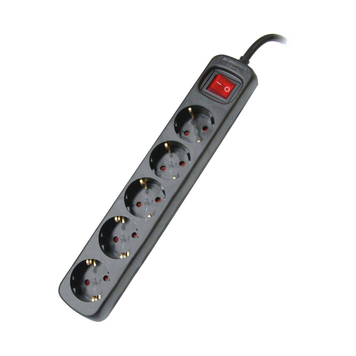 Regleta Silver Electronics 9645 Negro