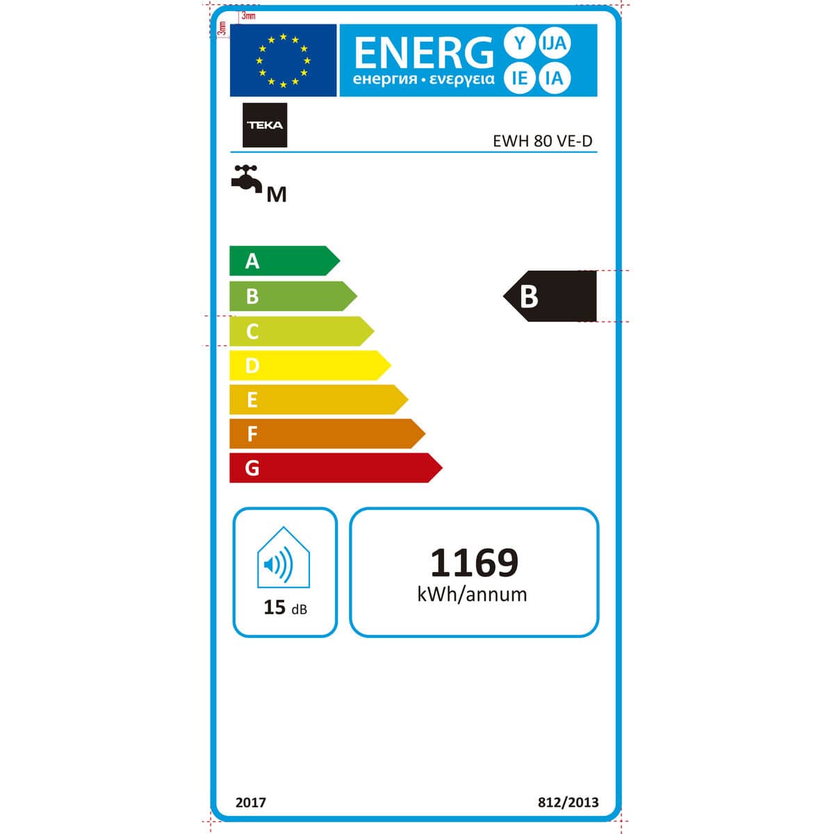 Calentador Eléctrico Teka SMART EWH 80 VE-D Blanco 80 L (Reacondicionado B)