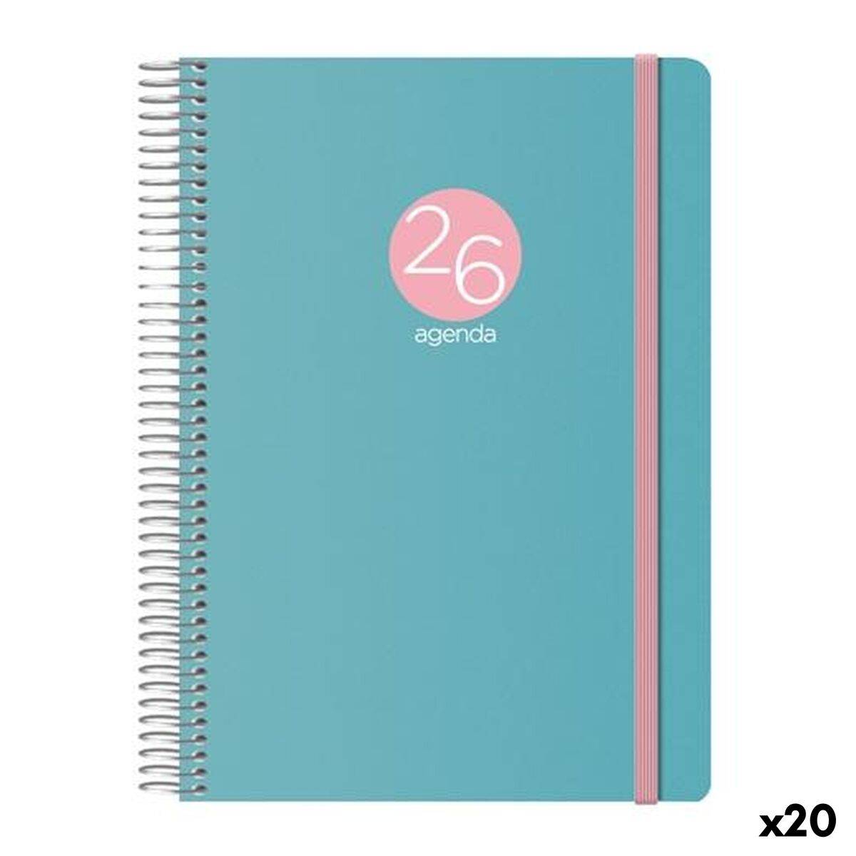 Agenda DOHE MEMPHIS Verde 1/4 15 x 21 cm 2026 (20 Unidades)