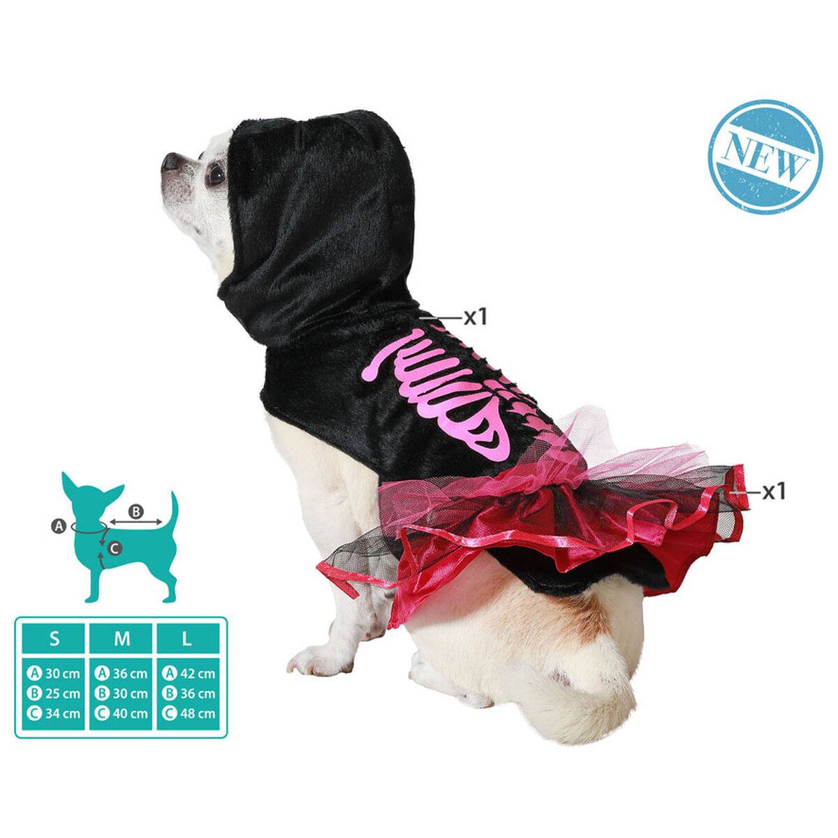 Disfraz para Perro Rosa Esqueleto
