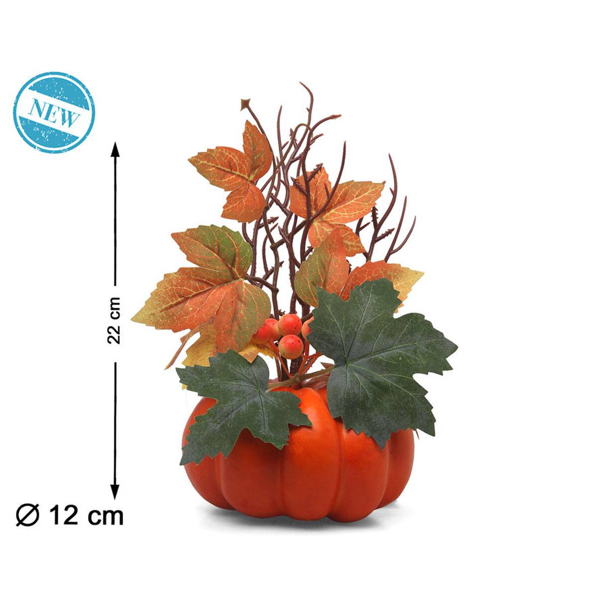 Decoración para Halloween Calabaza 22 x 12 cm