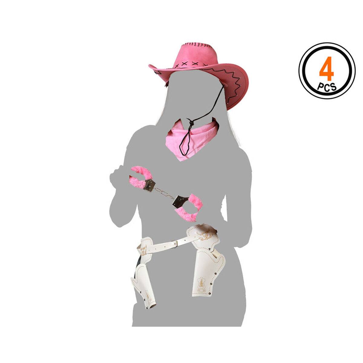 Disfraz para Adultos Cowgirl Vaquero Talla única (4 Unidades)