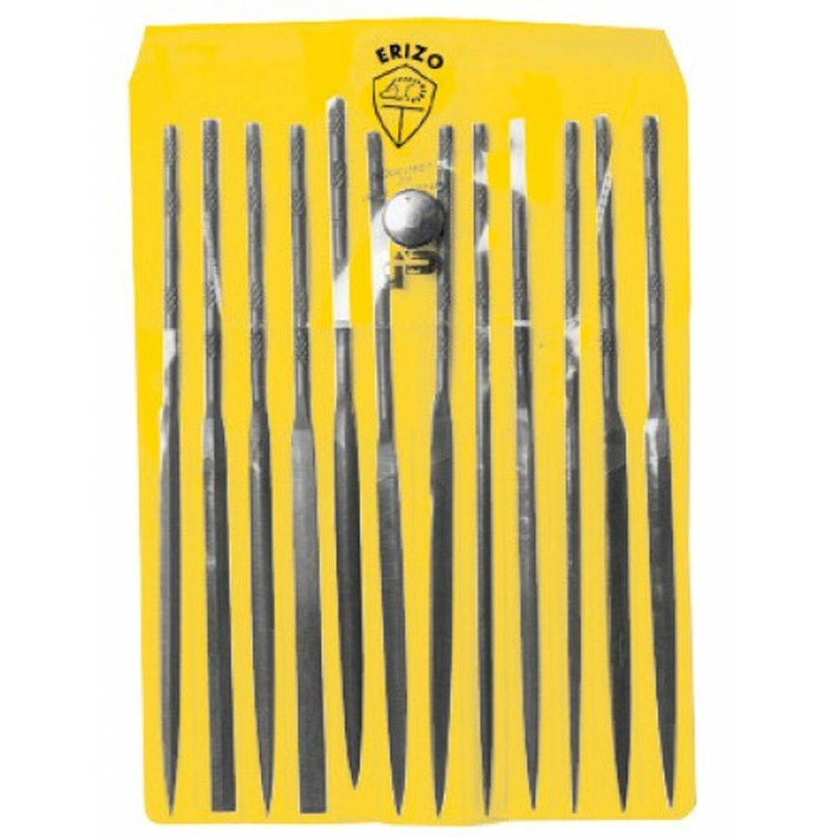 Juego de Limas ERIZO Basta Plana Triangular Redonda Cuadrada Lima de aguja 12 Piezas