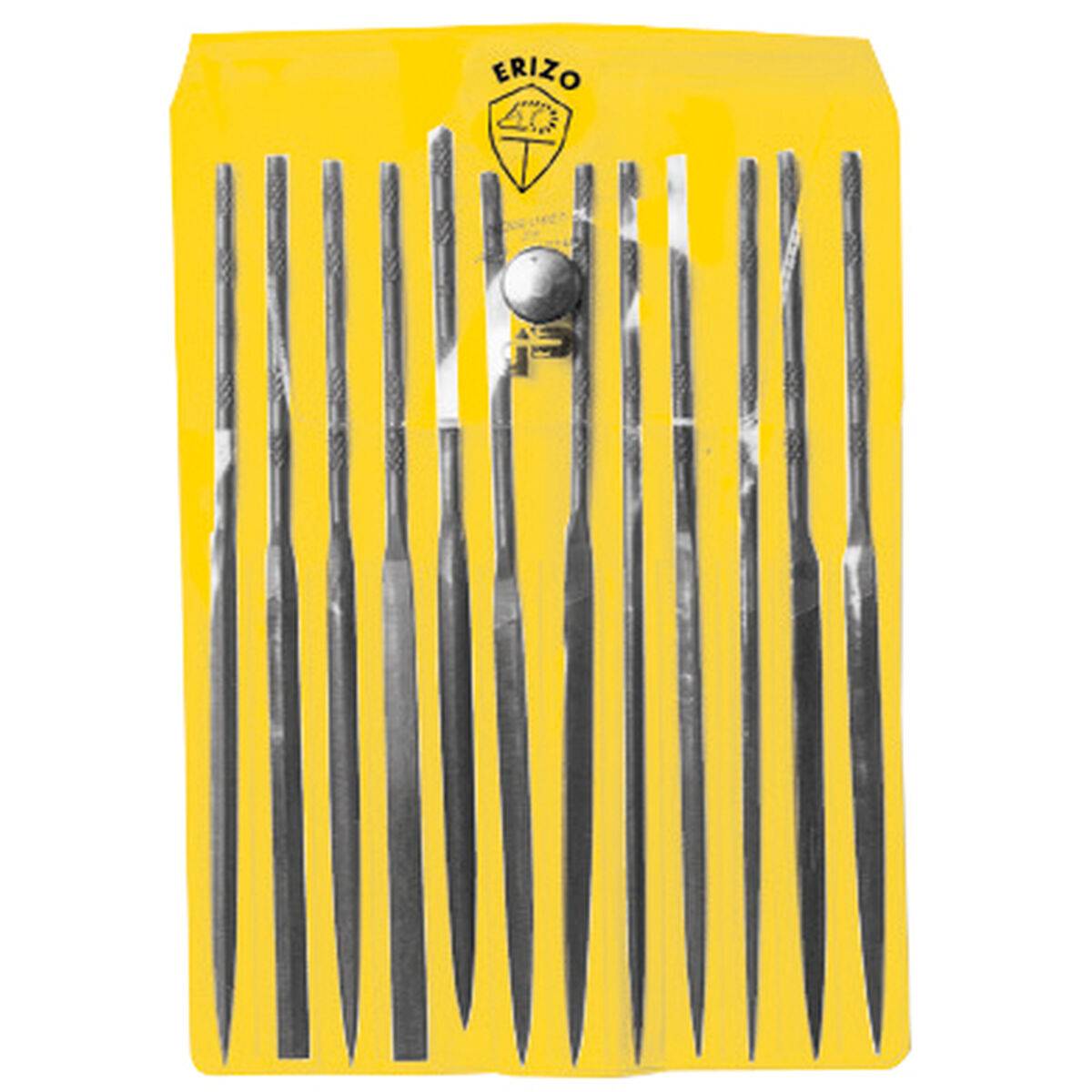 Juego de Limas ERIZO Basta Plana Triangular Redonda Cuadrada Lima de aguja 12 Piezas