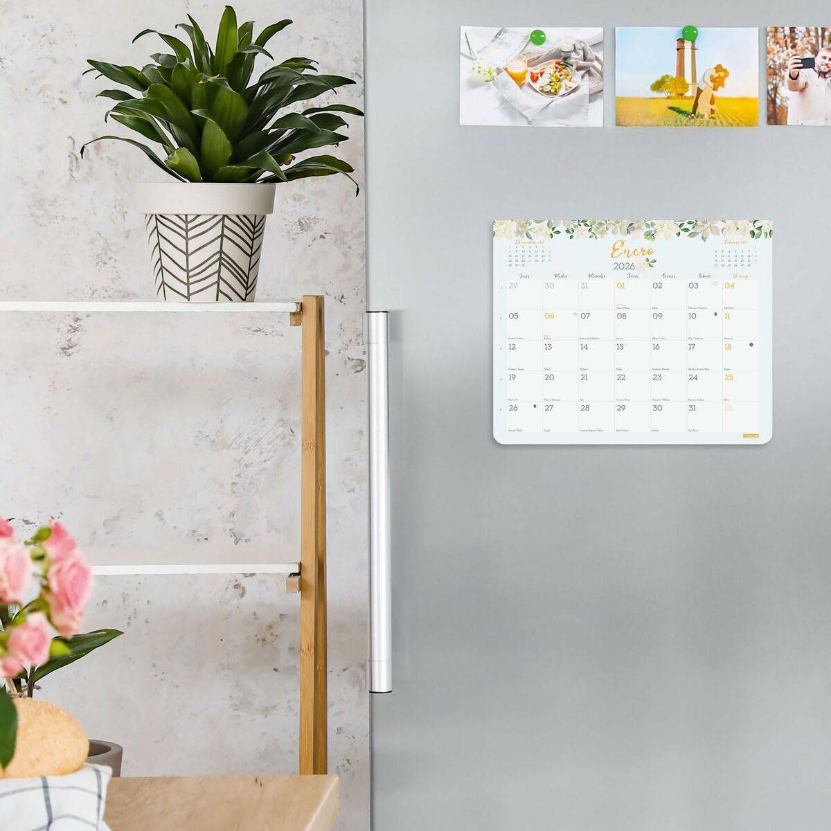 Calendario de pared Finocam Multicolor Papel 25 x 20 cm