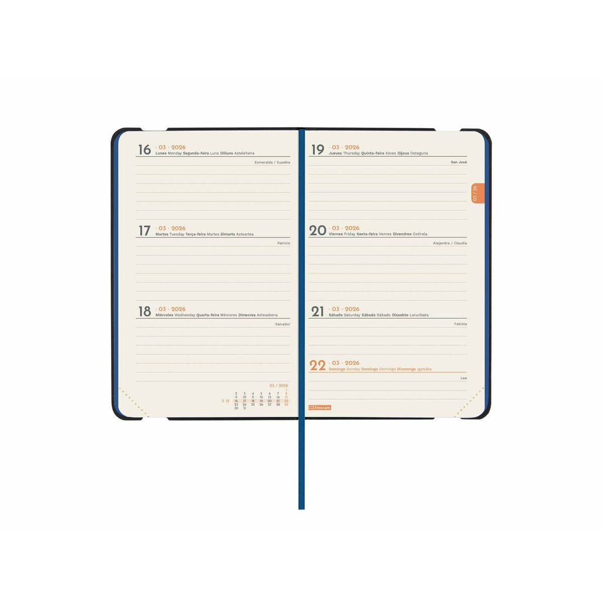 Agenda Finocam FLEXI JOY Fiona Mini 8,2 x 12,7 cm 2026