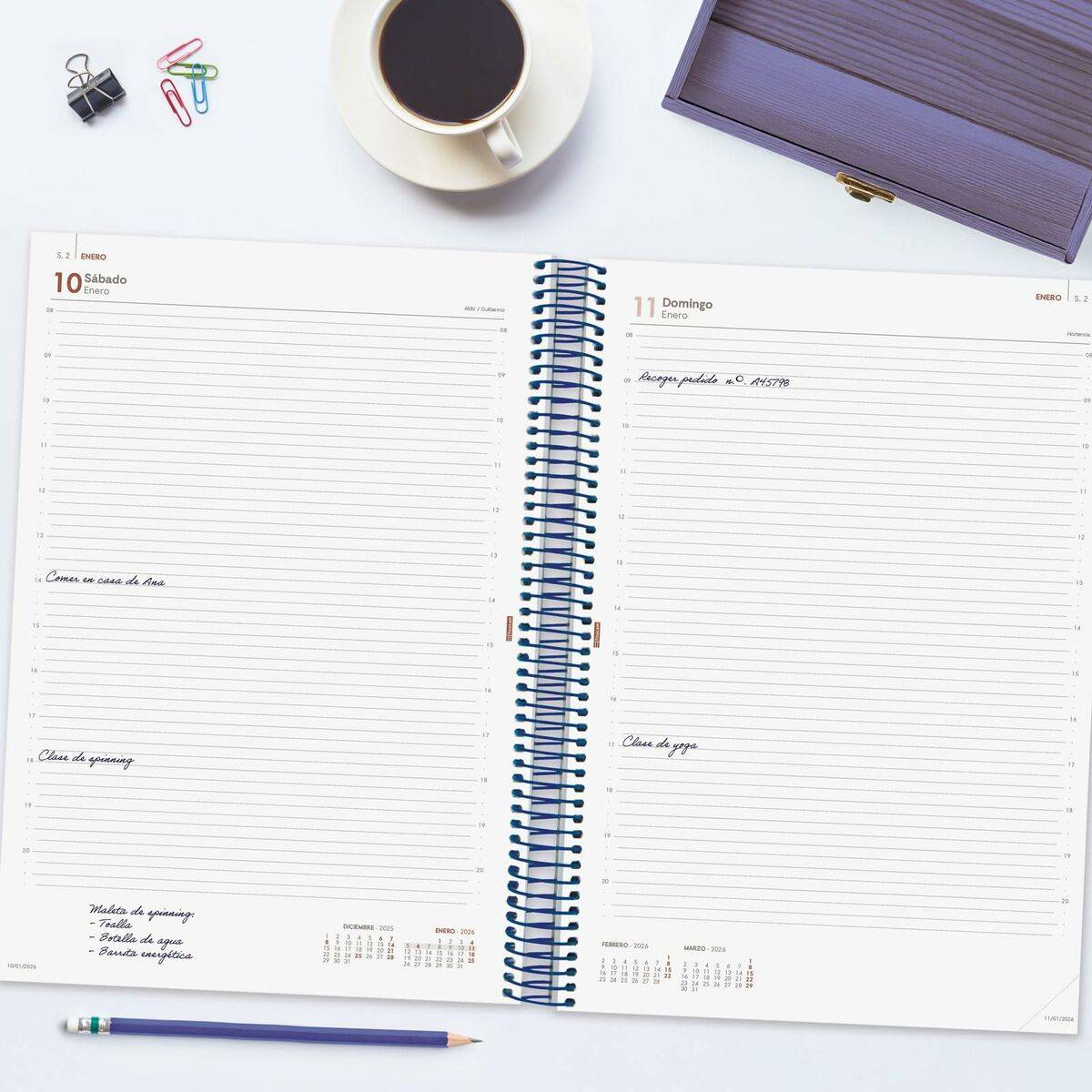 Agenda Finocam YEAR Azul A4 21 x 29,7 cm 2026