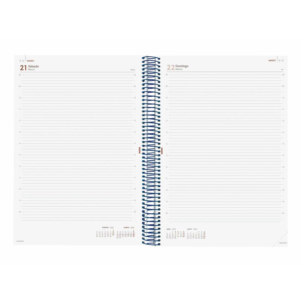 Agenda Finocam YEAR Azul A4 21 x 29,7 cm 2026