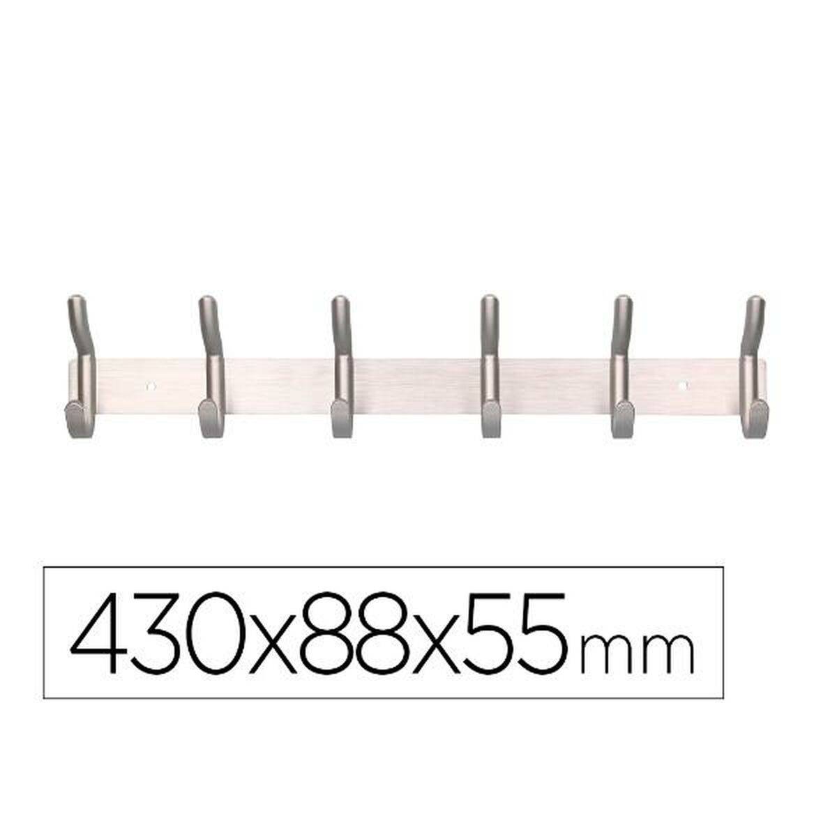 Perchero Liderpapel PH01 Plateado Metal