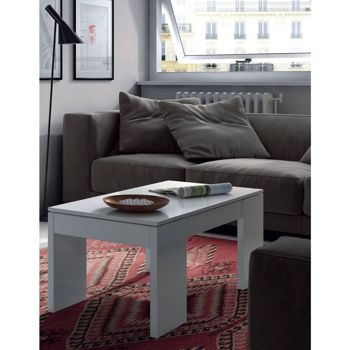 Mesa de Centro Forés Blanco 100 X 68 X 43 CM
