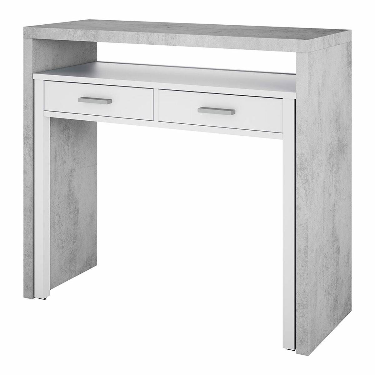 Escritorio Forés Blanco 98,5 X 36 X 87,5 CM Metal MDF